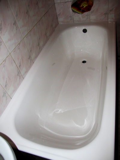 Восстановление эмали стальной ванны Люботин